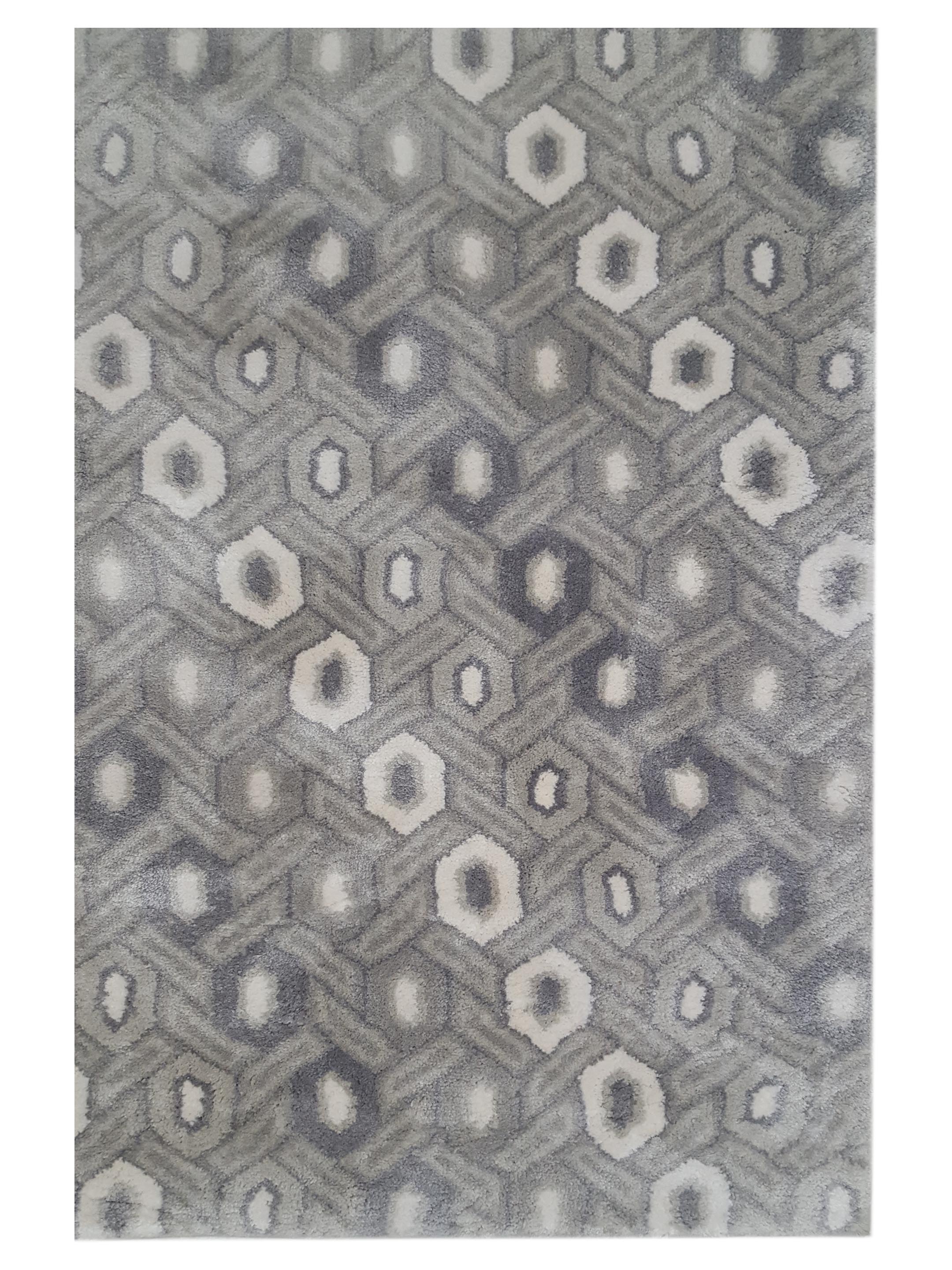 Lux Wilton Lt.Grey 5x8 - Image 2 of 5