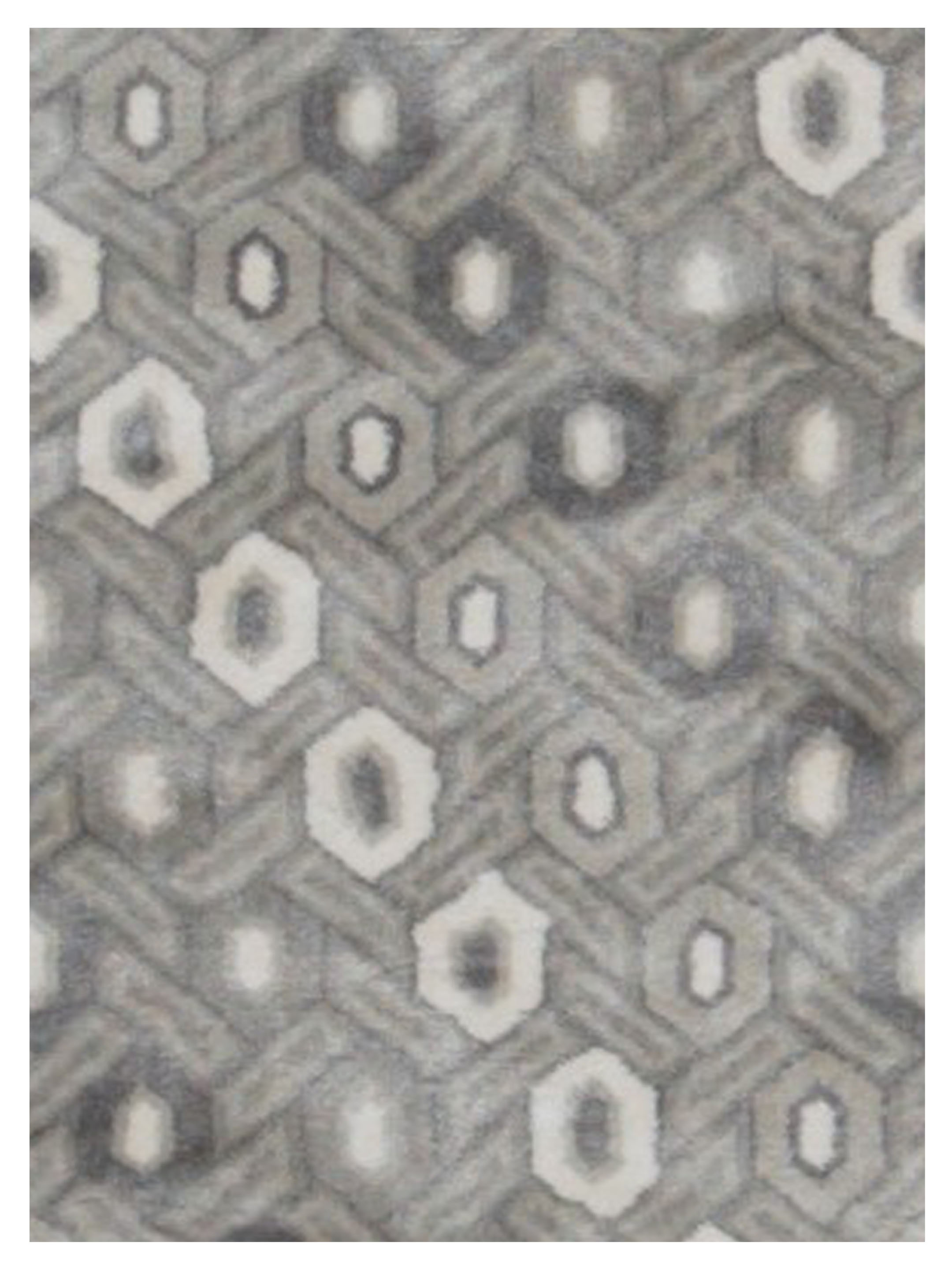 Lux Wilton Lt.Grey 5x8 - Image 3 of 5