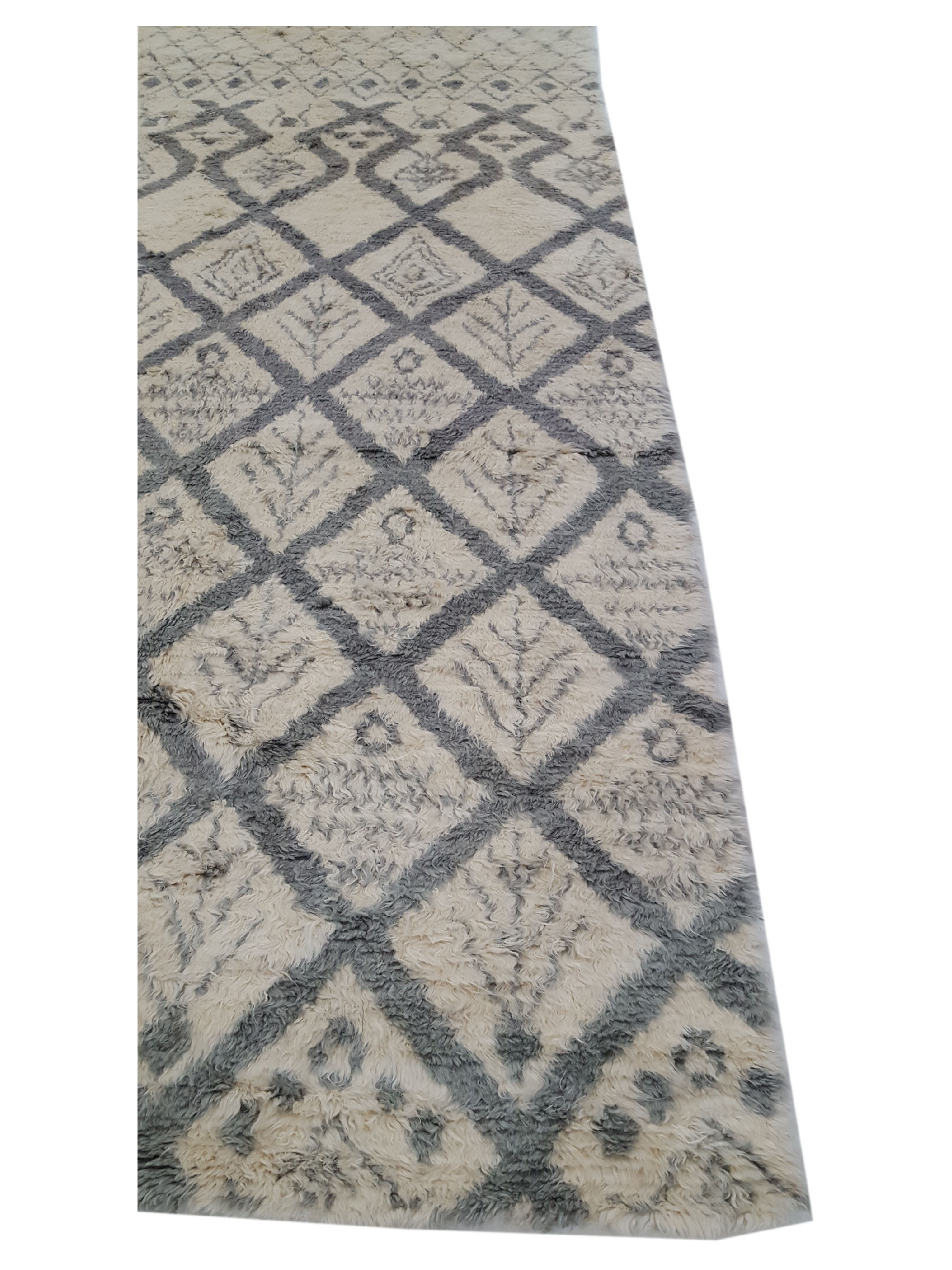 Moroccan Hand Knotted Ivory - Image 3 of 6