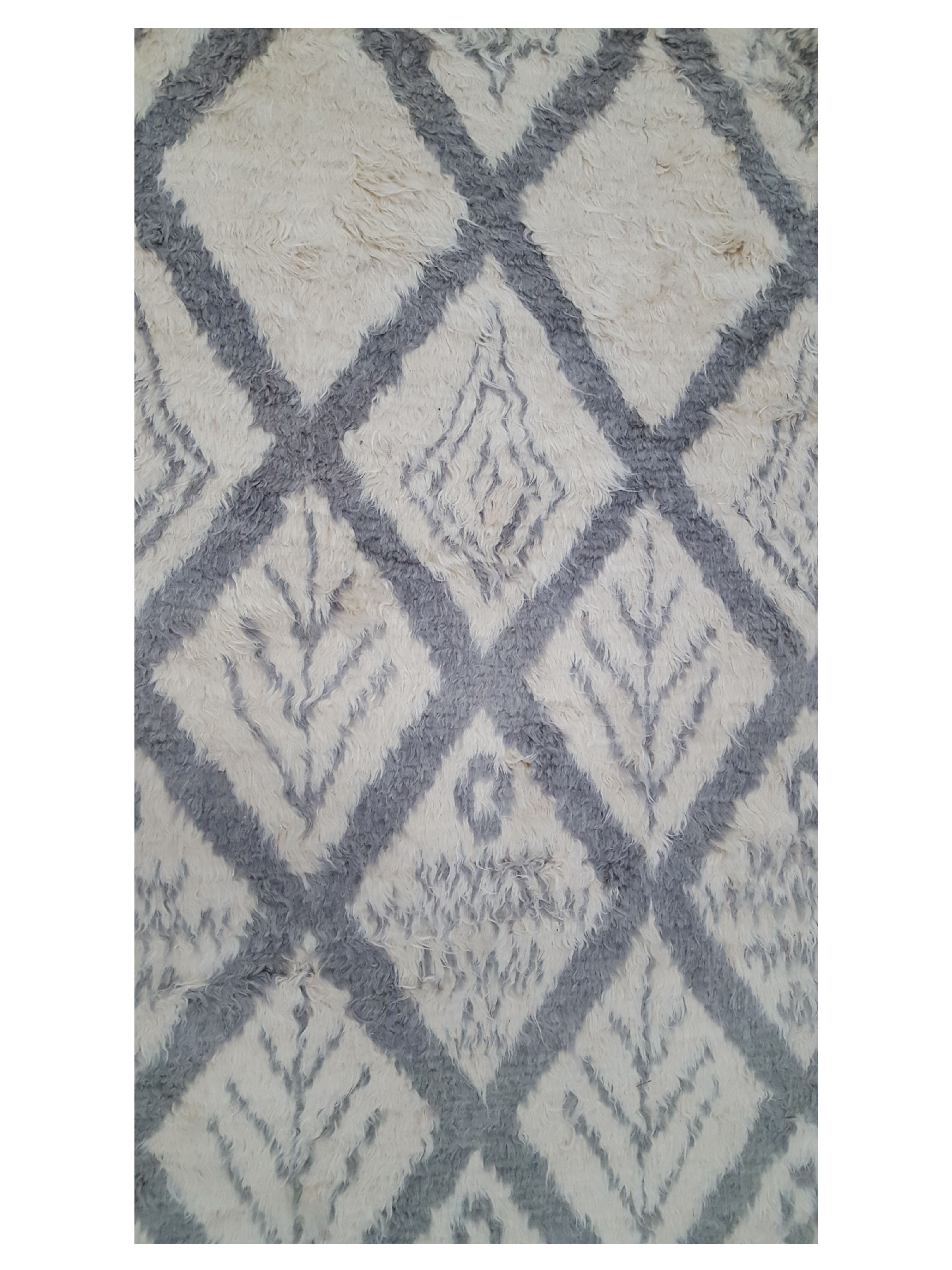 Moroccan Hand Knotted Ivory - Image 4 of 6
