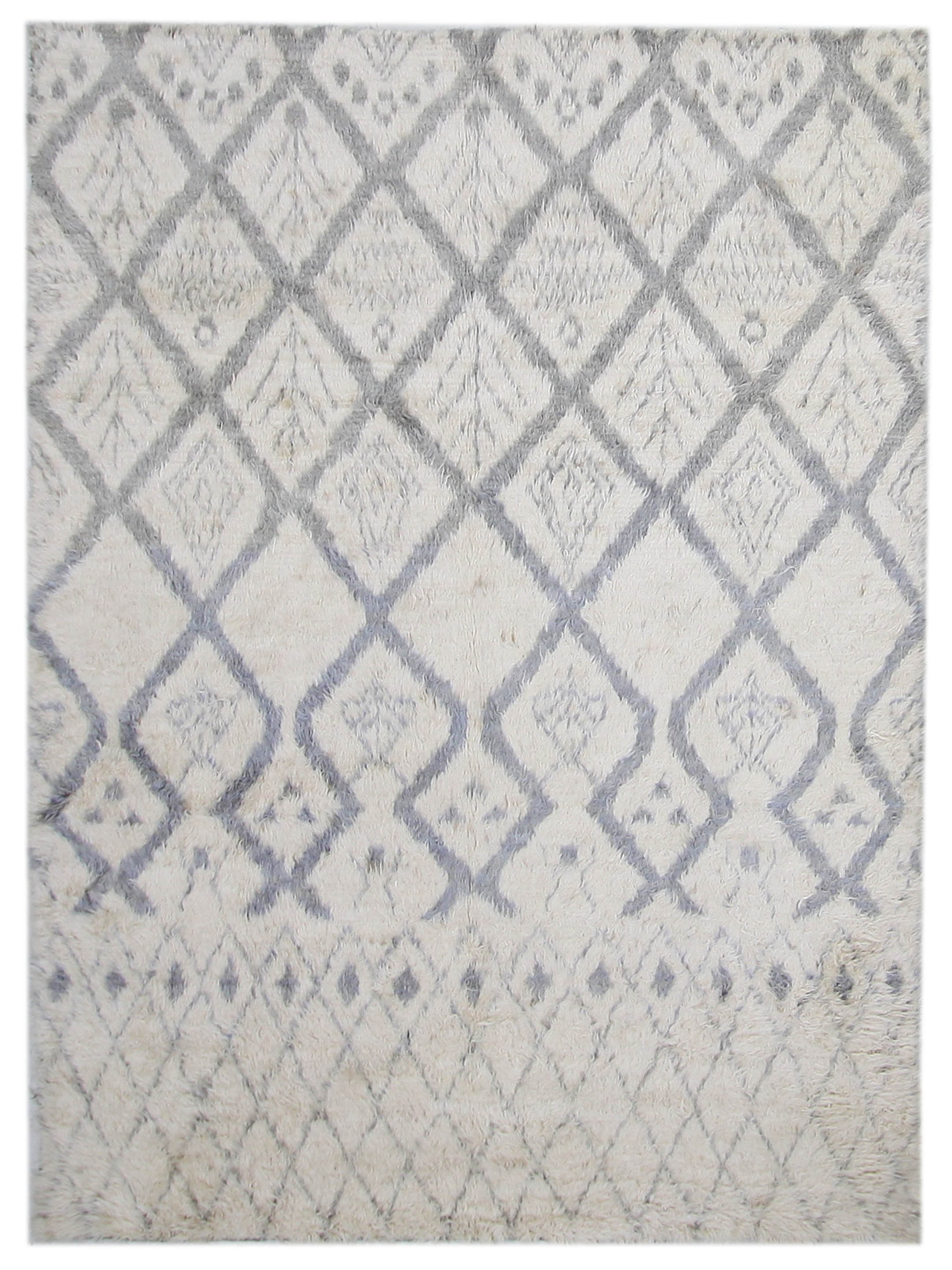 Moroccan Hand Knotted Ivory - Image 6 of 6