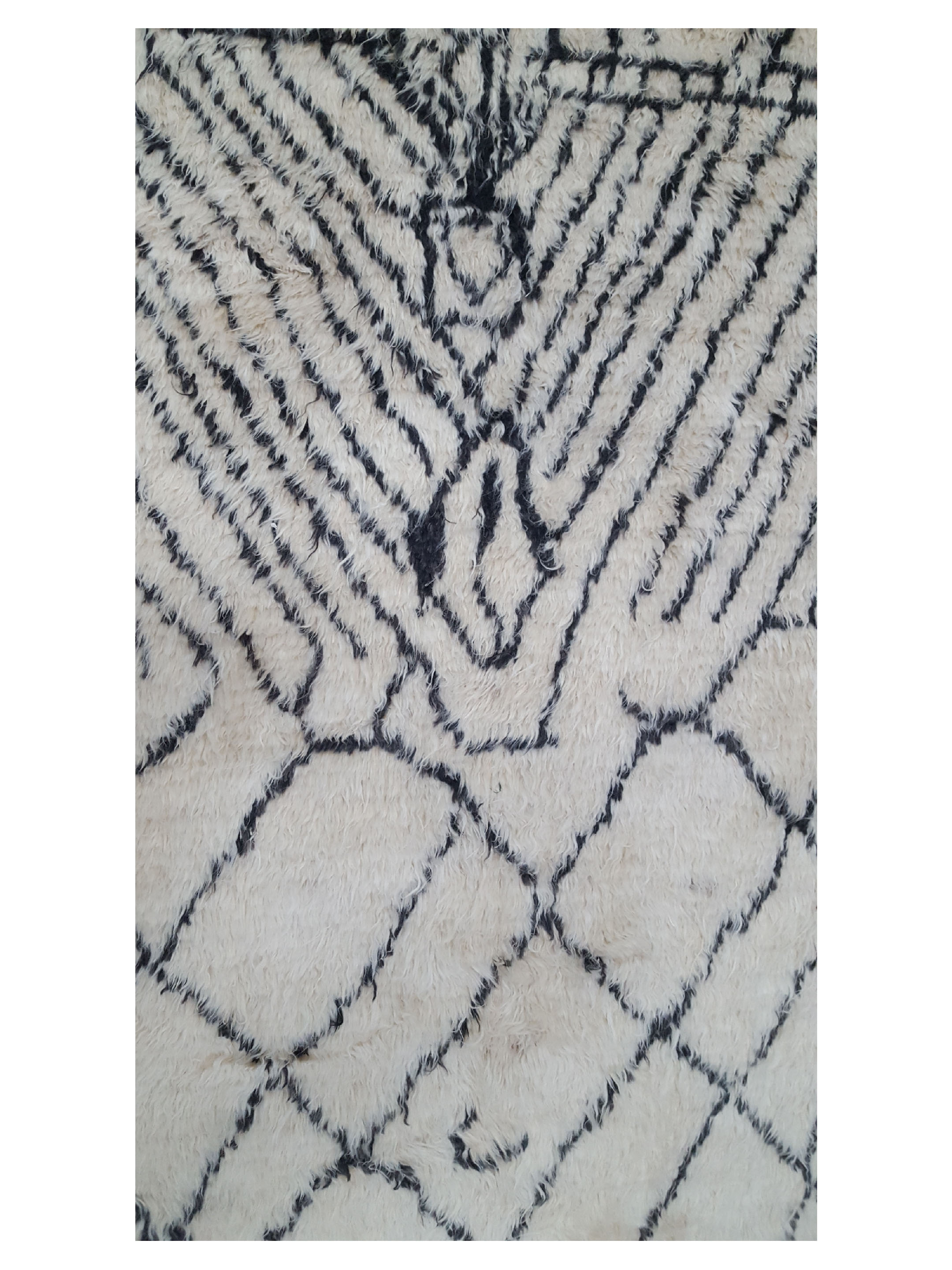 Moroccan Hand Knotted Ivory - Image 4 of 6