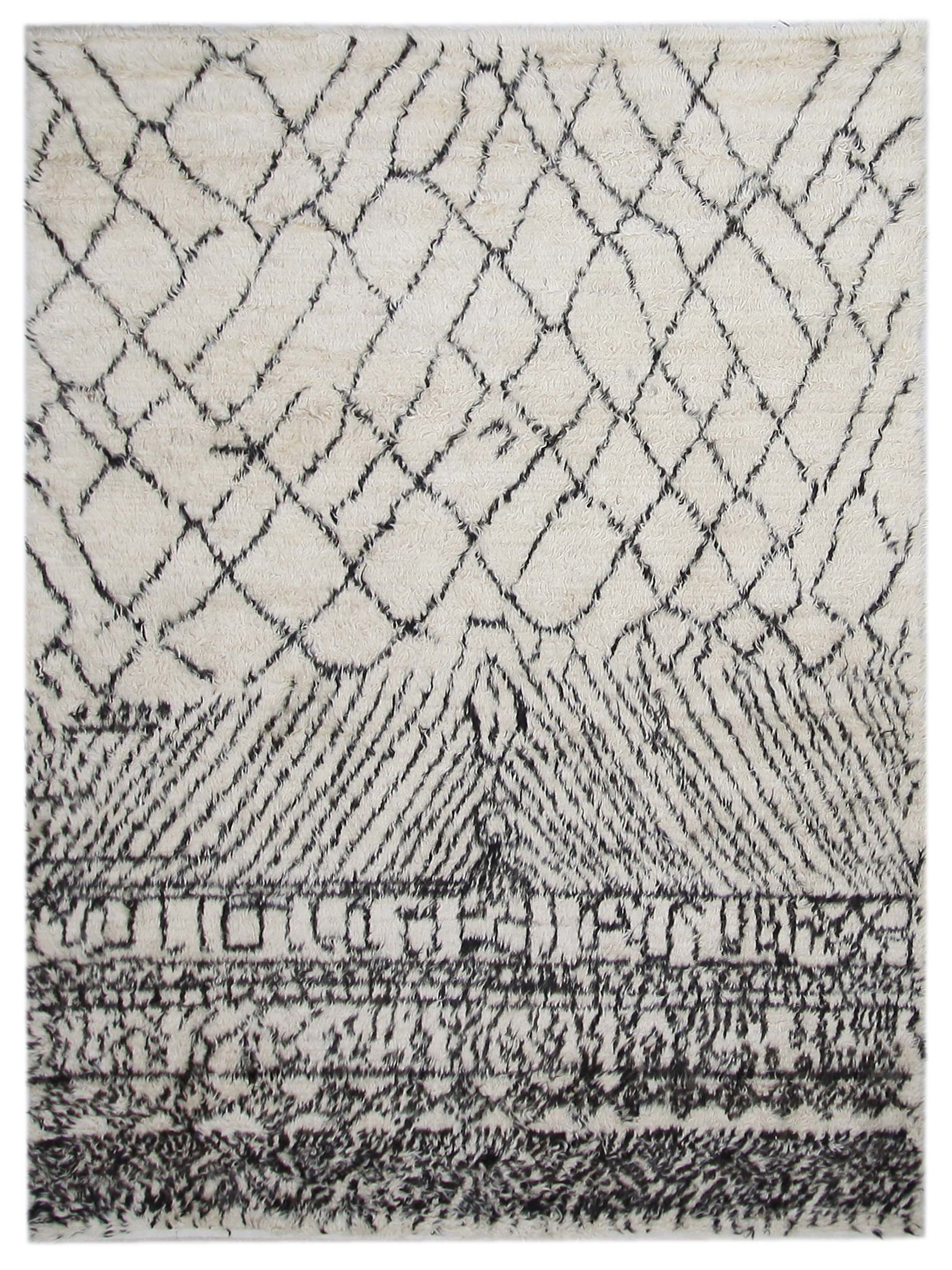 Moroccan Hand Knotted Ivory - Image 6 of 6