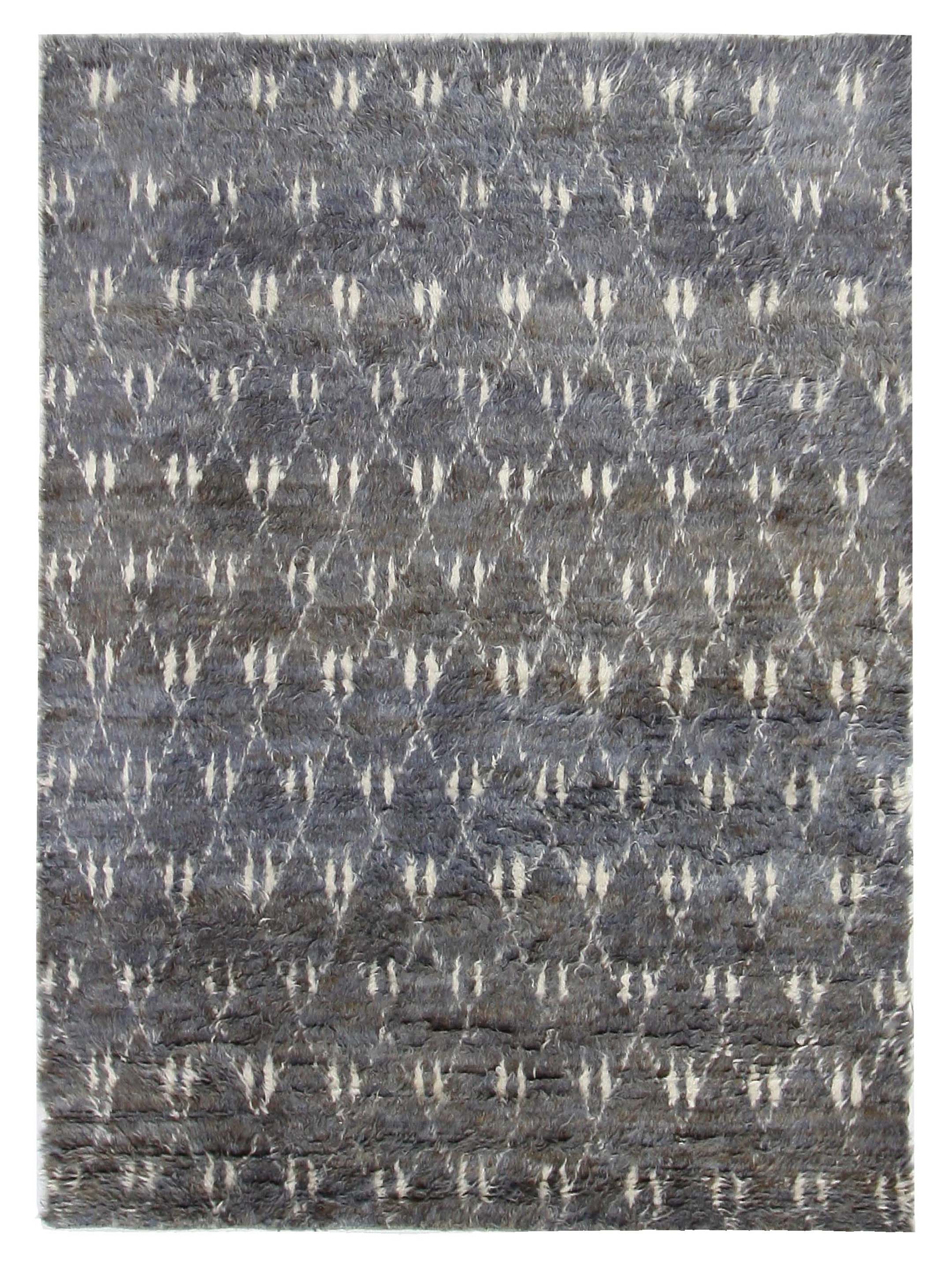 Moroccan Hand Knotted Grey - Image 6 of 6
