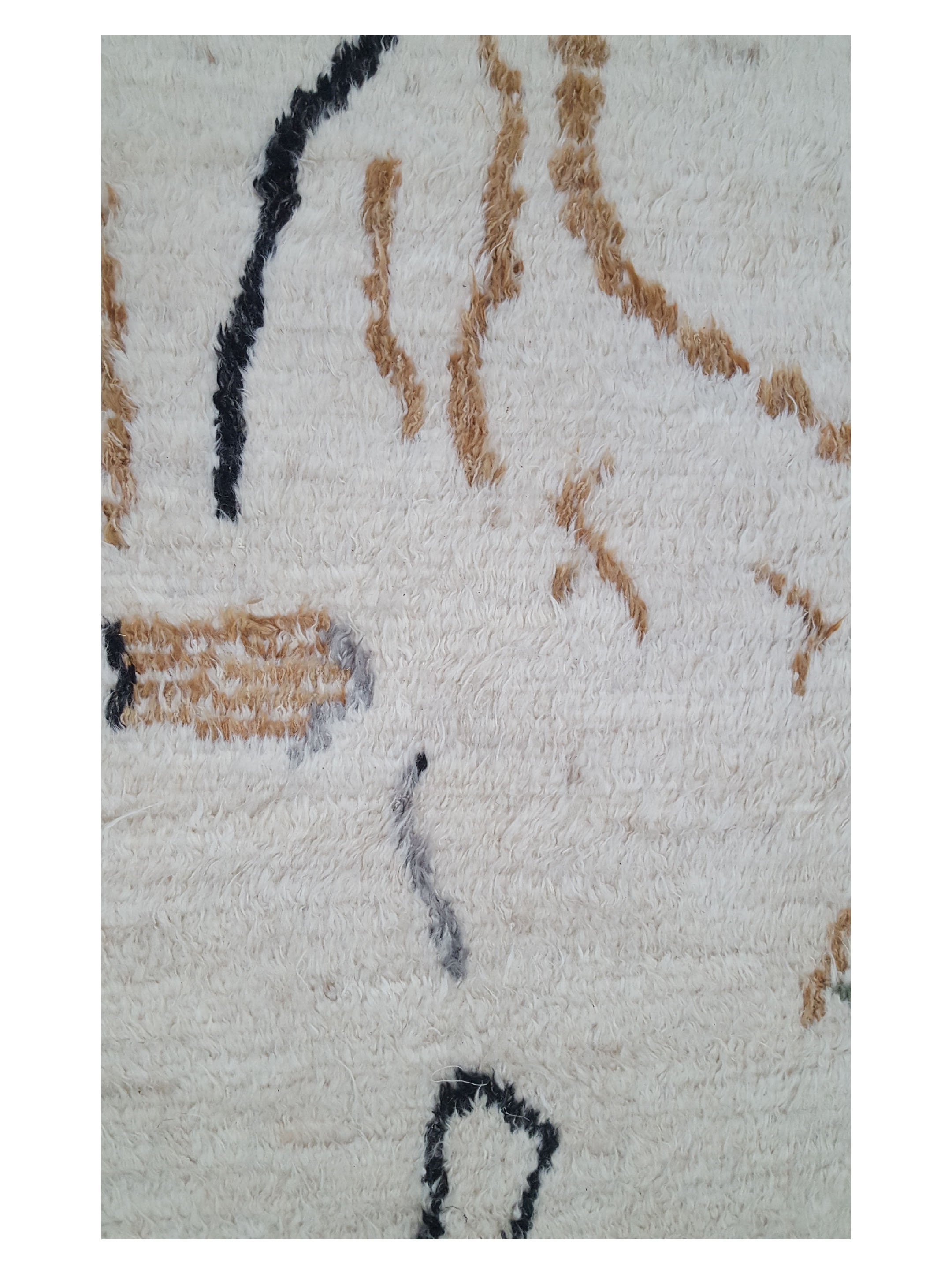Moroccan Hand Knotted Ivory - Image 4 of 6
