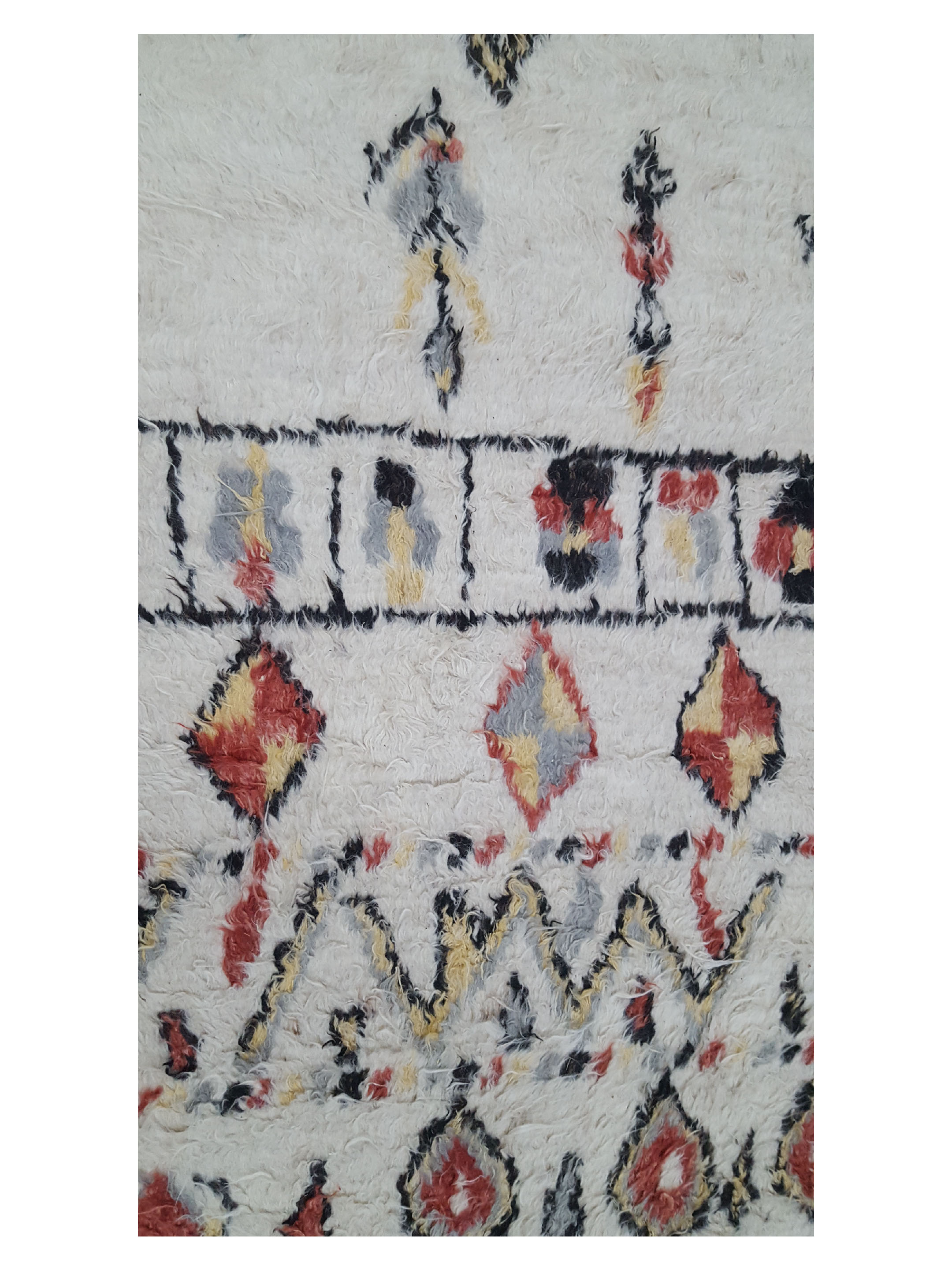 Moroccan Hand Knotted Ivory - Image 4 of 6