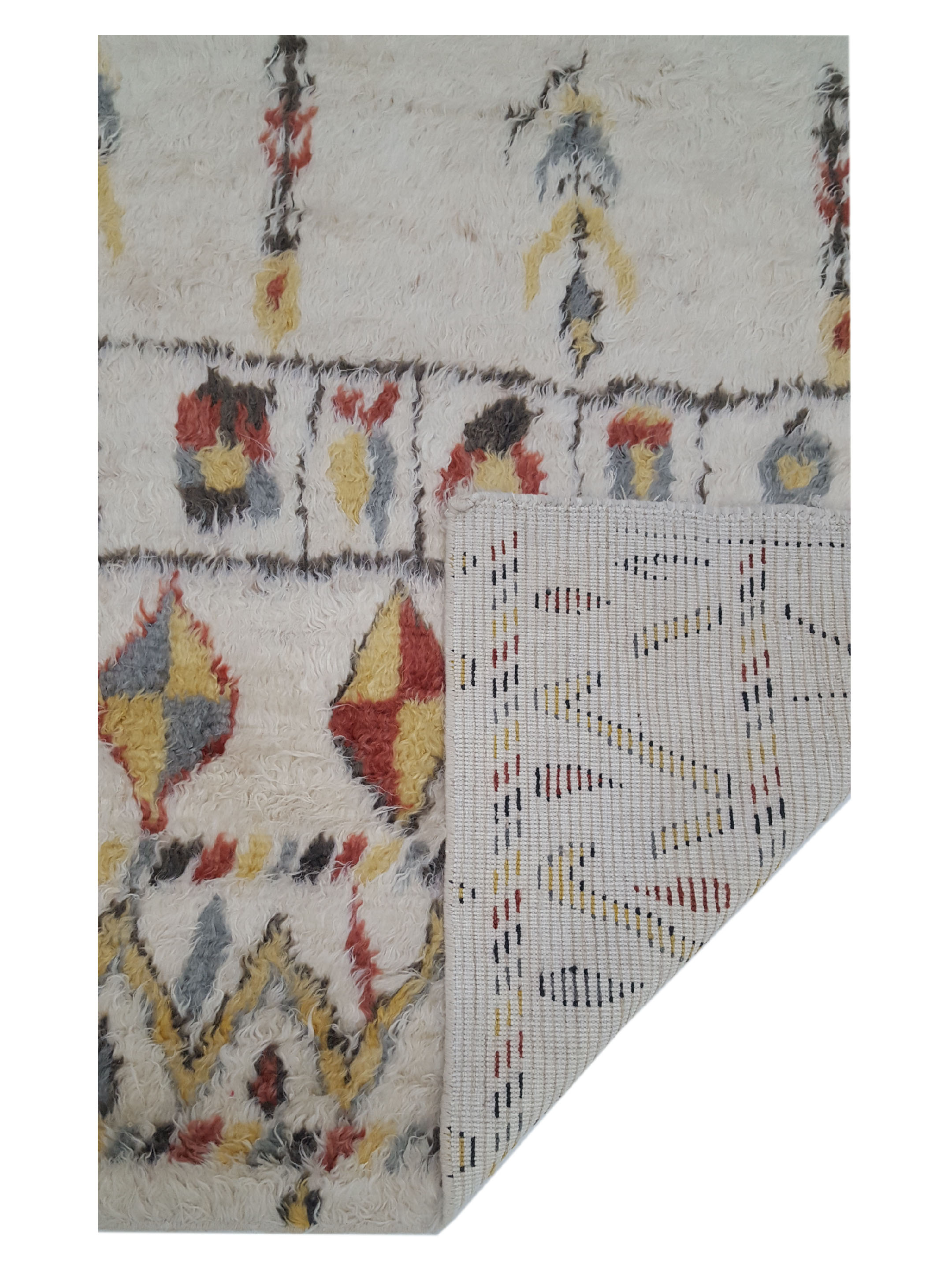 Moroccan Hand Knotted Ivory - Image 2 of 6