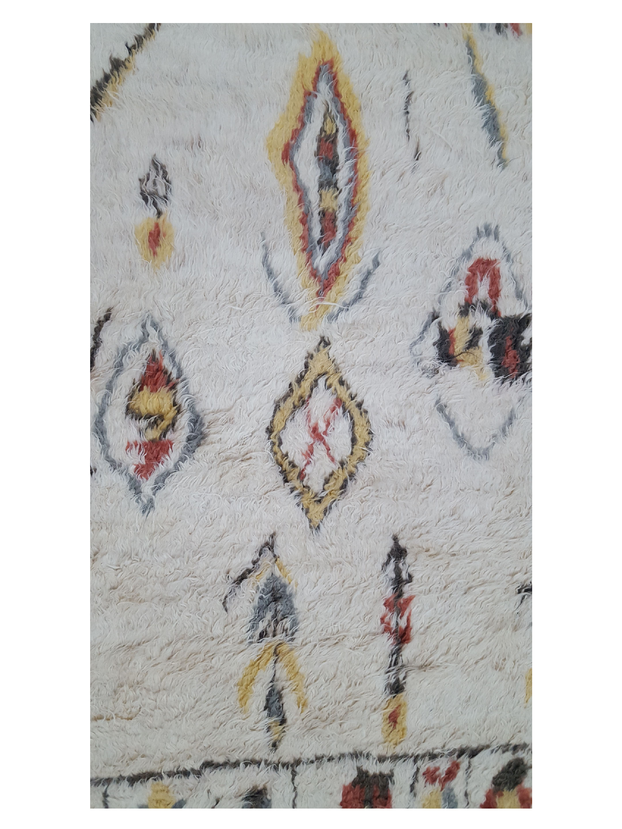Moroccan Hand Knotted Ivory - Image 4 of 6