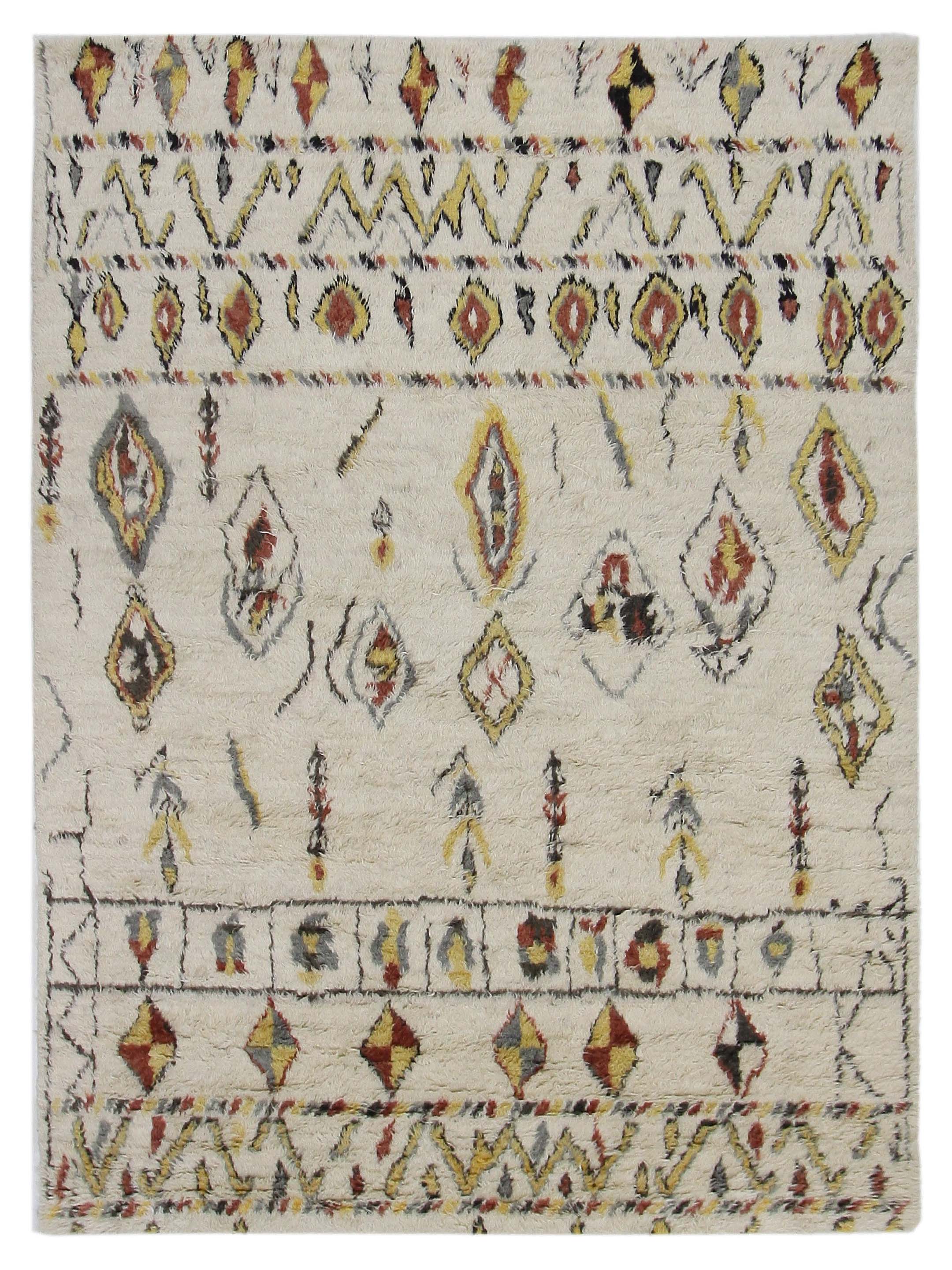 Moroccan Hand Knotted Ivory - Image 6 of 6
