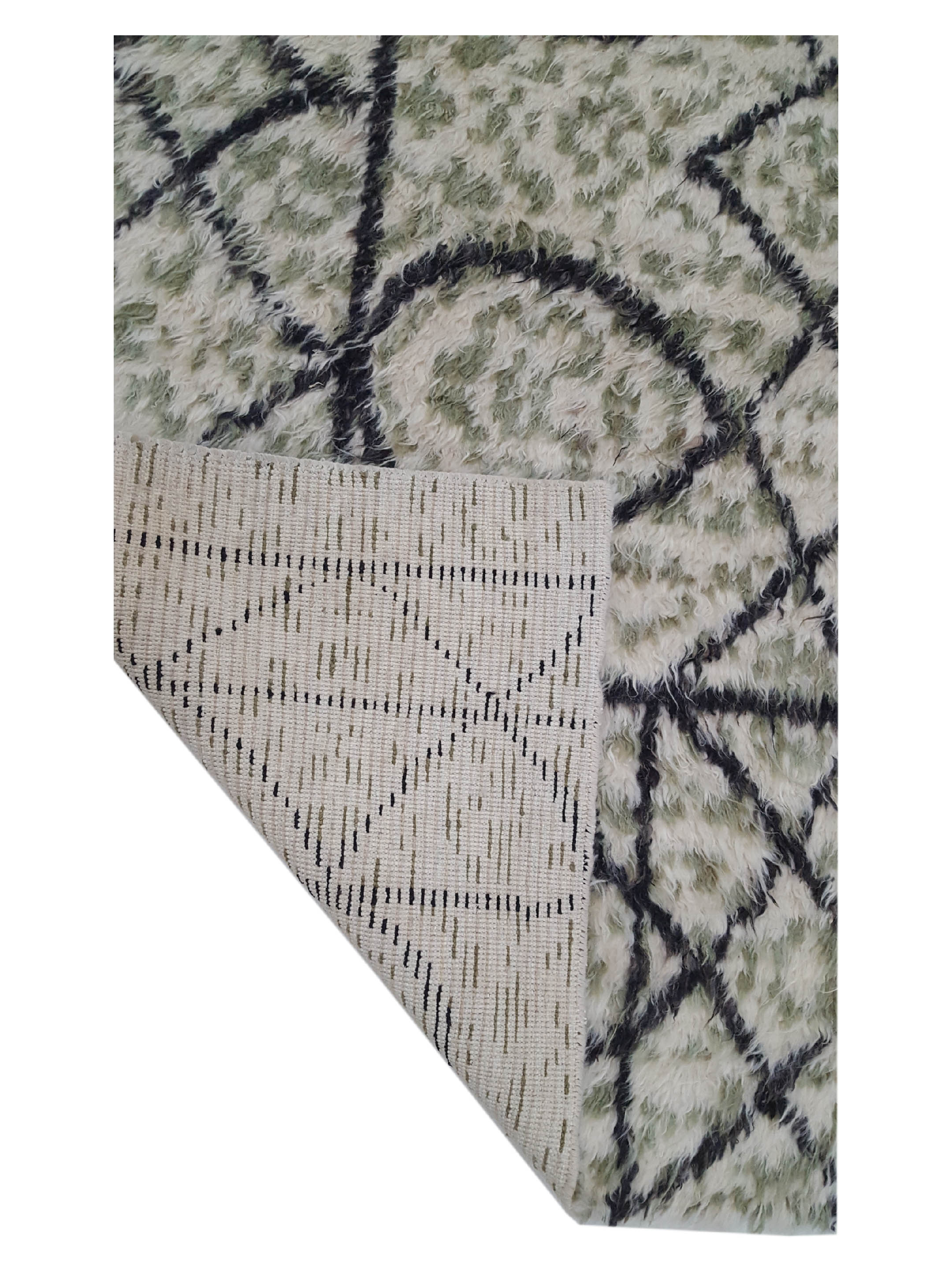 Moroccan Hand Knotted Ivory Sage - Image 2 of 6