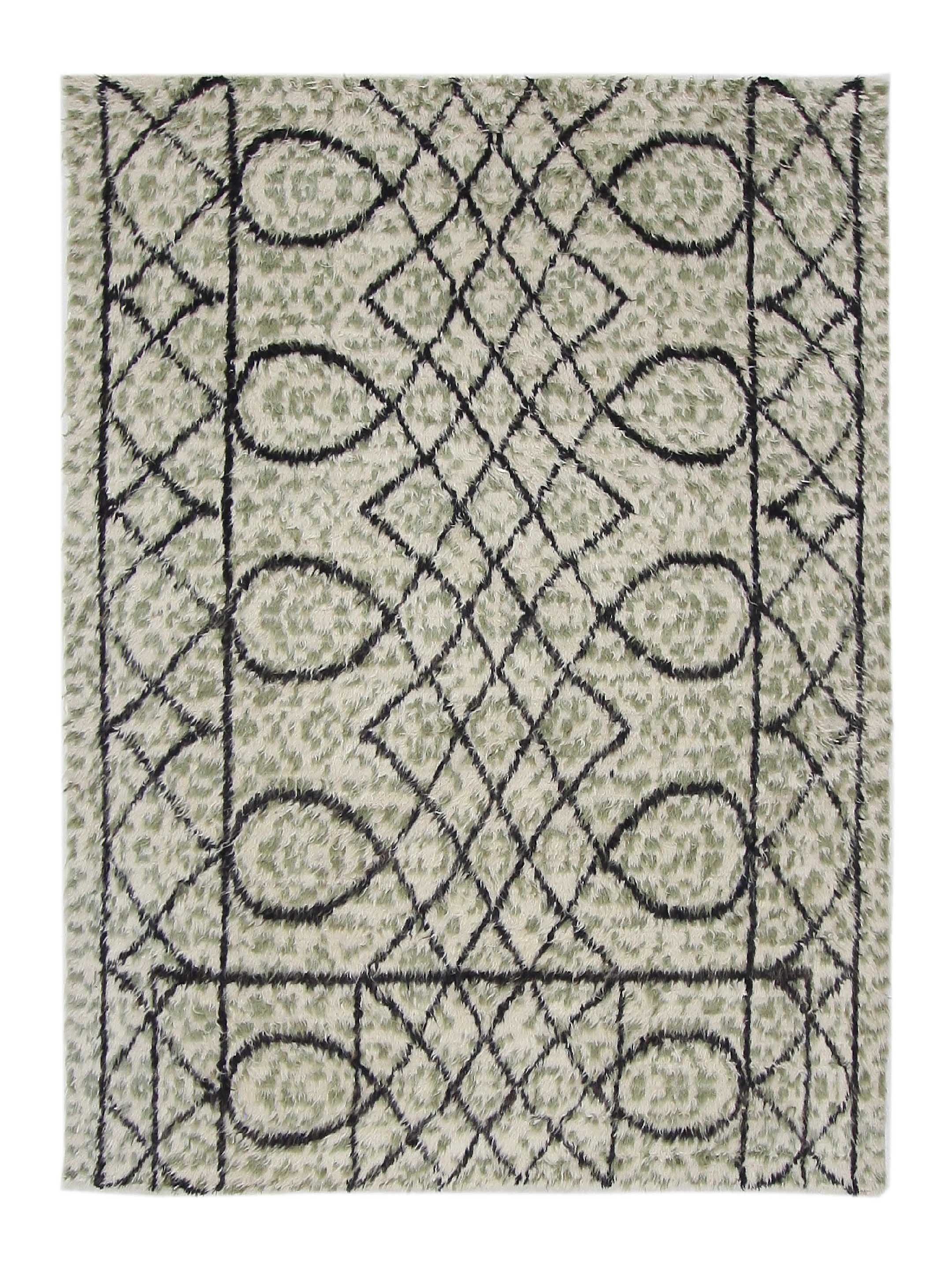 Moroccan Hand Knotted Ivory Sage - Image 6 of 6