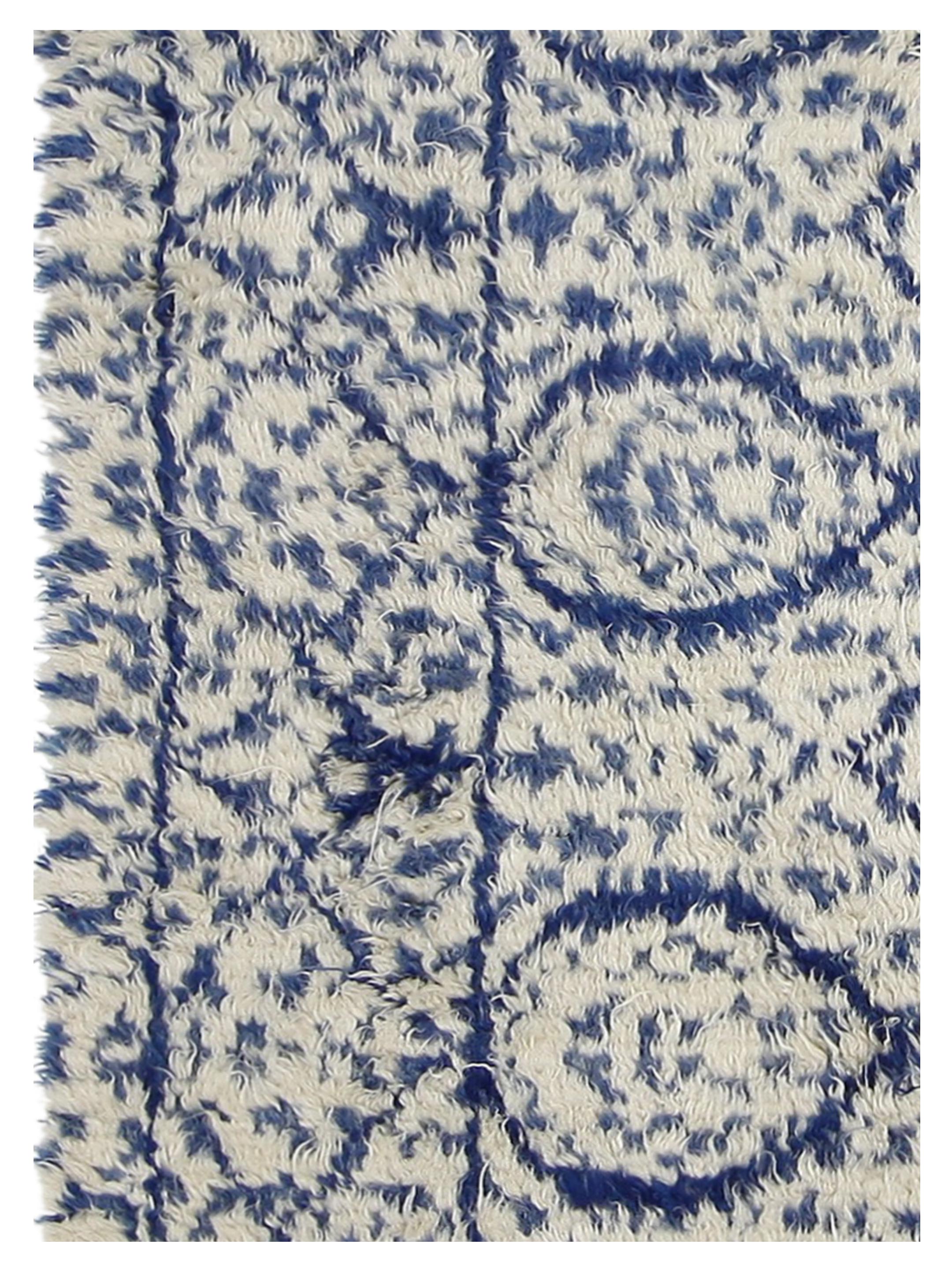 Moroccan Hand Knotted Blue - Image 3 of 6
