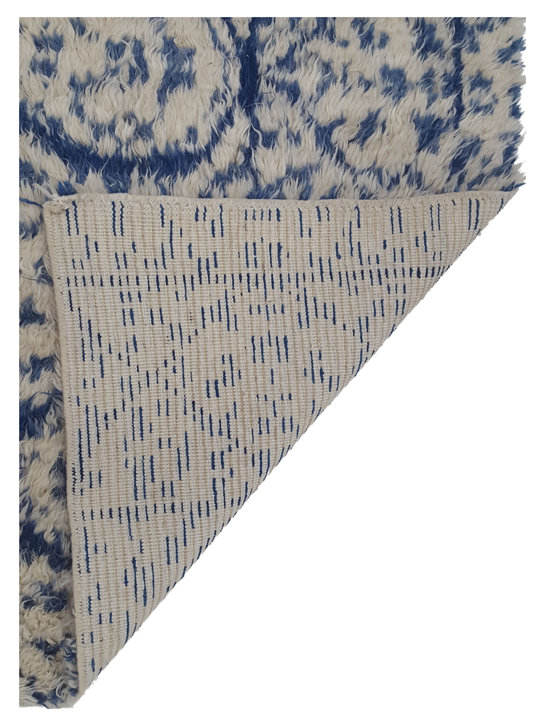 Moroccan Hand Knotted Blue - Image 5 of 6